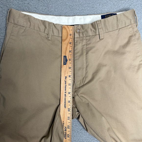 Polo Ralph Lauren Khaki Chino Pants Mens Size 30x32 Stretch Classic Fit Preppy - Picture 9 of 15